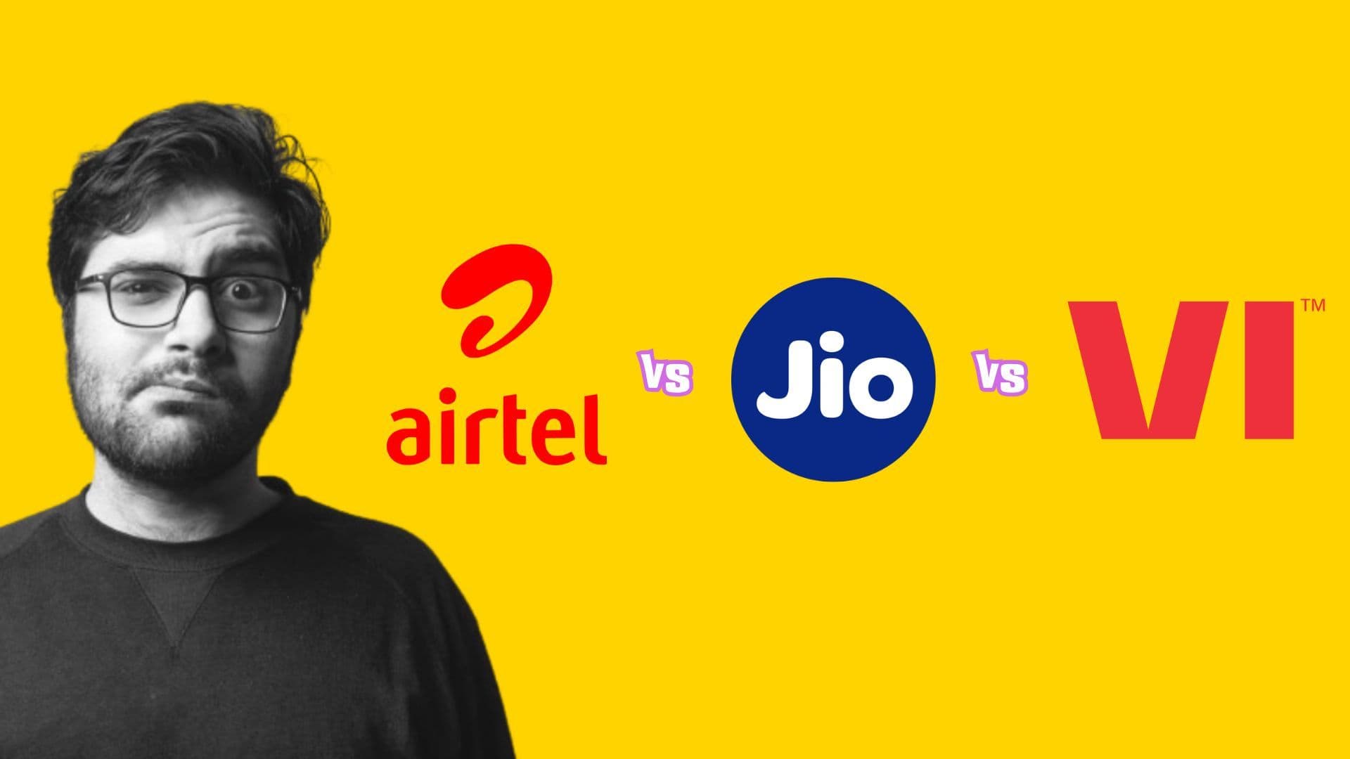 Airtel, Jio and Vodafone plan comparison
