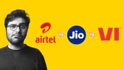 Airtel, Jio and Vodafone plan comparison